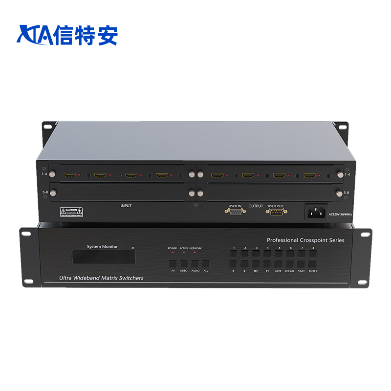 信特安4K多屏圖像畫面拼接處理器深度解析 4進4出HDMI2.0無縫切換拼接矩陣